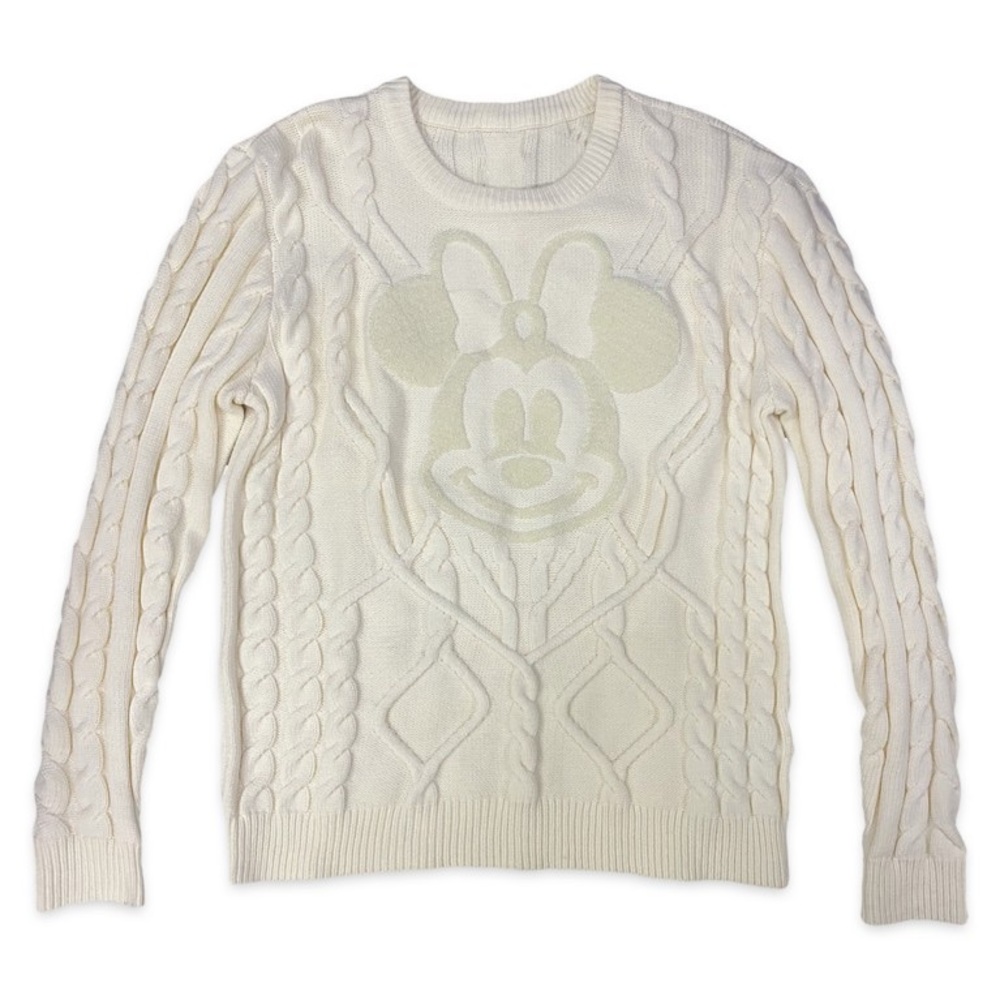 Disney Parks 2022 Mickey White Woman’s Sweater Size XL